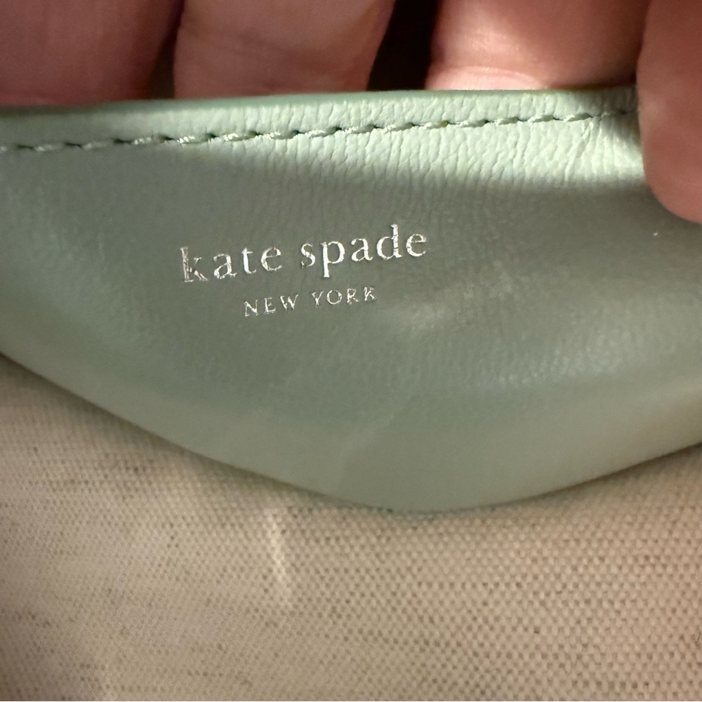 Kate Spade Halo Studded Leather Bucket Bag Light Green W/ Dust Bag NWT - Picture 9 of 16
